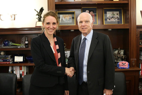 Talith Goldmann Kefalas at the McCain Institute for International Leadership